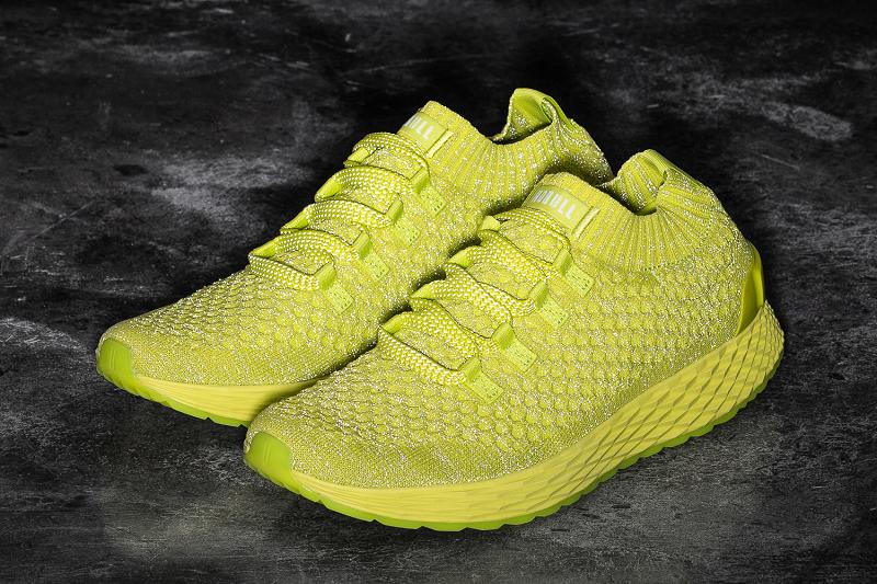 Light / Green Nobull Neon Lime Reflective Knit Runner Women's Running Shoes | CA K1774O